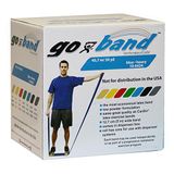 CanDo Trainingsband/gymnastiekband, lengte 45 m, Go-Band, blauw (zwaar)