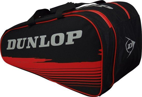 Dunlop Padelracket - DUNLOP PADEL TAS CLUB BLACK/RED - ZWART/ROOD