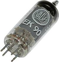 Valvo EK 90 = 6 BE 6 Elektronenbuis Heptode 100 V 2.8 mA Aantal polen: 7 Fitting: B7G 1 stuk(s)