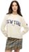 Superdry - Athletic Essential Graphic Longsleeve Top - Dames - Lange mouwen shirts - Katoen - XS - Desert Bone Off White