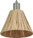 OSRAM hanglamp Decor Raffia groenbruin van raffia en metaal, E27, 200 mm diameter