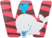 Small foot Wooden Letter Animals W