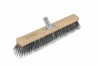 Awtools Borstel voor Straatwerk - 40cm - Metalen Draden - Houten Handgreep - Beukenhout/Staal - Hout/Zilver