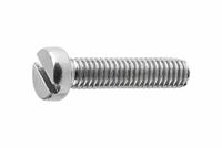 Index T0840406Z - DIN-84 metrische draadschroef met een sleufcilinder M4-kop, 6 eenheden.