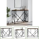 vidaXL Wandtafel 100x40x80 cm bewerkt hout bruin eikenkleur