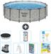 Bestway Rond Steel Pro MAX Zwembad - Steenprint - 488 x 122 cm