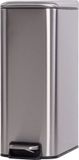 QUVIO Pedaalemmer - Metaal - 8 L - Zilver