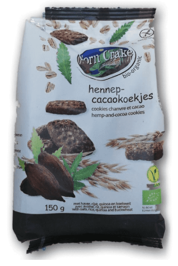 Hennep cacao koekjes bio 150 Gram