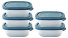 Omgoods - Set de 5 boîtes de conservation alimentaire avec couvercle 500ml