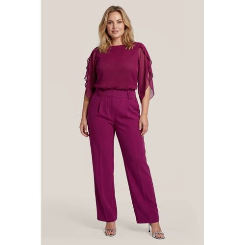 Mart Visser straight leg broek - paars