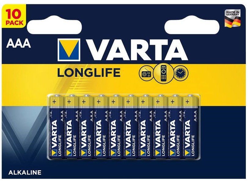 Varta Longlife AAA - 10 stuks - Alkaline batterijen