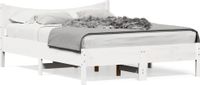 Maison Exclusive - Lit en bois massif sans matelas, blanc, 140x190 cm, en pin