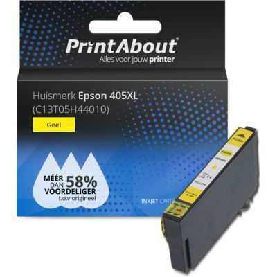 PrintAbout 405XL Yellow Ink Cartridge - High Capacity - Compatible with Epson Printers