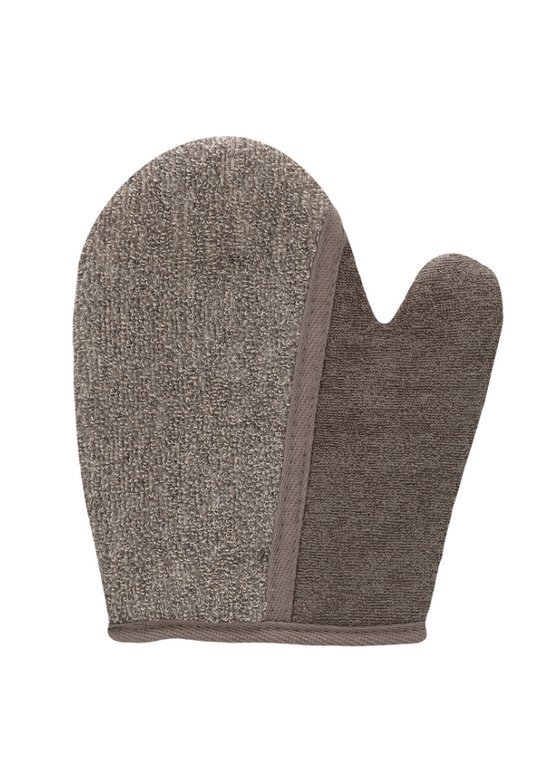 Ohno Dual Bath Glove - Taupe