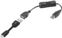 Renkforce USB-kabel USB 2.0 USB-A stekker, Apple Lightning stekker 0.30 m Zwart Incl. aan/uitschakelaar, Vergulde steek
