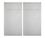 Linder 0169/11/427 Vitrage, recht, kaolin, lichtsteek, ruw, 45 x 90 cm, 1 paar