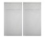 Linder 0169/11/427 Vitrage, recht, kaolin, lichtsteek, ruw, 45 x 90 cm, 1 paar