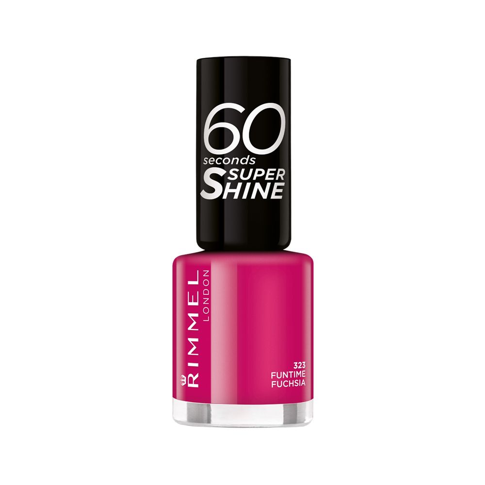 Rimmel London 60 Seconds Super Shine Nagellak - Funtime Fuchsia - 8ml