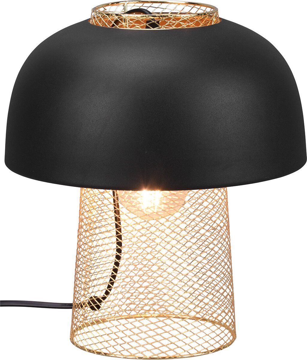 Reality LED Tafellamp - E27 - Rond - Zwart - Aluminium
