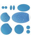 aZengear Donsjack reparatiepatches | Pre-cut, zelfklevend, zacht, waterdicht, scheurvast nylon stof om gaten in kleding, slaapzakken, skibroek (11 stuks) te bevestigen