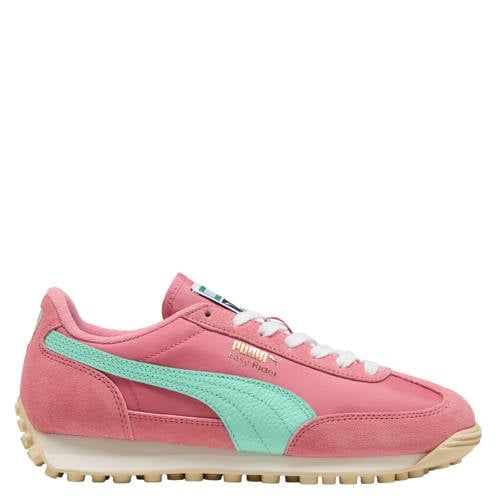 Puma Easy Rider Vintage suede sneakers roze/mintgroen