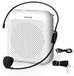 Portable Voice Amplifier Microphone Wired - 10 W - USB-C Rechargeable - Headset - Noir
