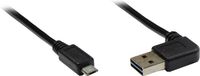 Alcasa USB 2.0 A/Micro B Kabel, 3m, Zwart