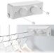 Ligne à linge rétractable 5,1 m - Blanc