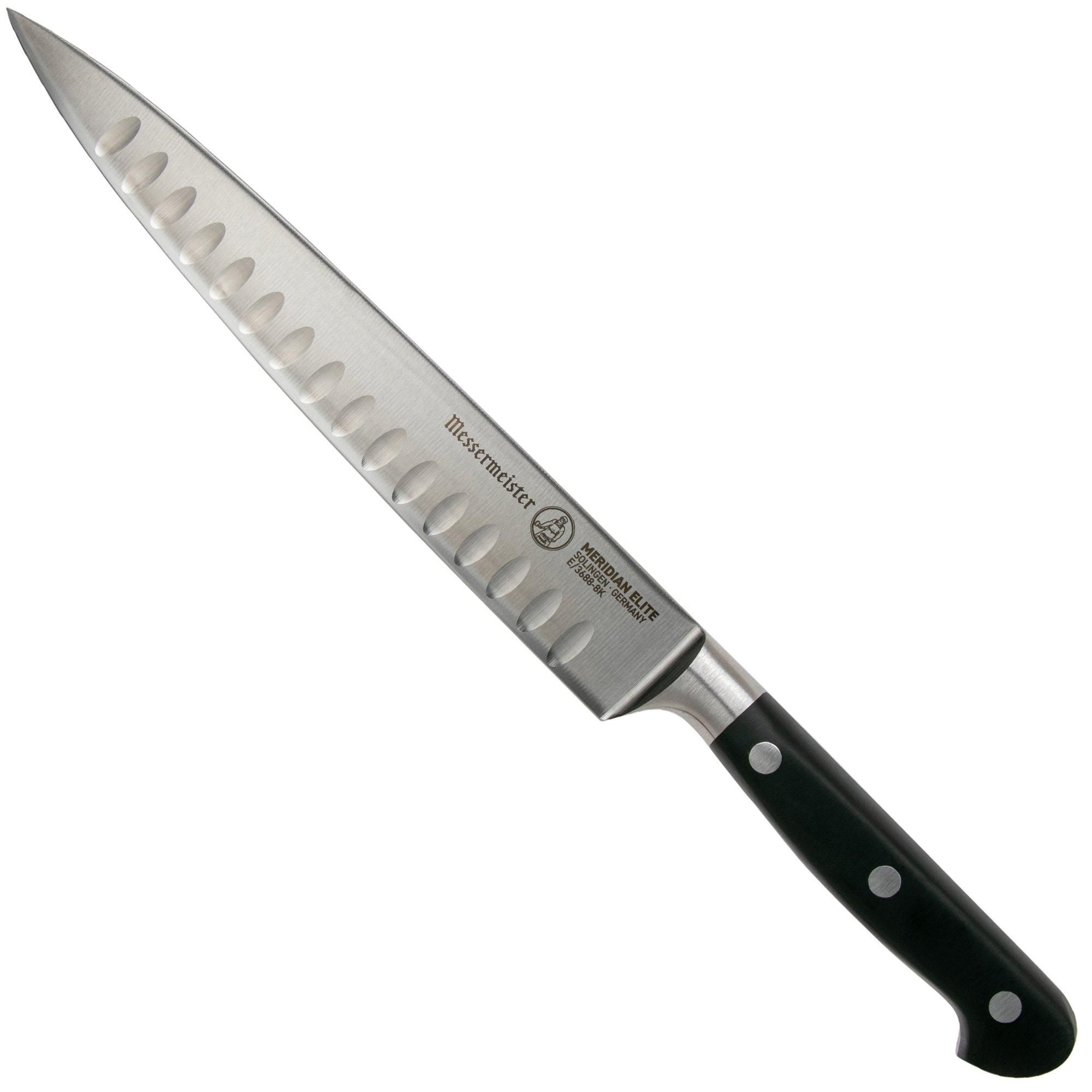 Messermeister Meridian Elite E-3688-8K vleesmes met kuiltjes, 20 cm