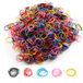 Cheerhom 1500 stuks haarelastiekjes, klein, mini-haarelastiekjes, elastische rubberen ringen voor kinderen, vrouwen, meisjes, vlechten en dagelijkse kapsels (meerkleurig)
