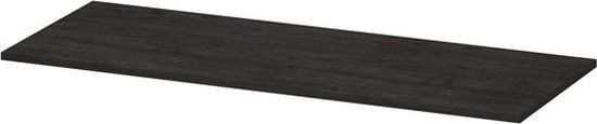 INK Topdeck Wastafelblad - 120x45x2cm - Houtskool eiken
