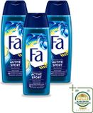 Fa Men Gel douche Active Sport Green Citrus 3 x 250 ml