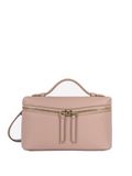 LANCASTER Paris Schoudertas 'Lancaster Sac boite Zippé S Milano Trésor Nude' beige