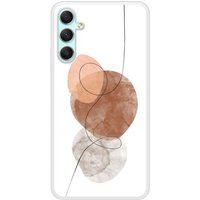 Samsung Beschermende siliconen case compatibel met Galaxy A24 4G One line bruin