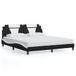 VidaXL Bedframe "Viana" Kunstleer Zwart en Wit 180x200 cm