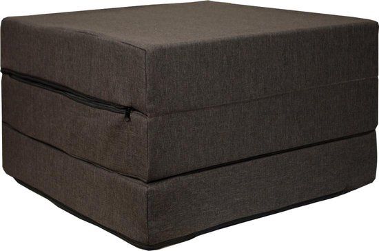 Viking Choice Logeermatras - Bruin - 195x65x10cm - Opvouwbaar