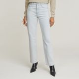 G-Star Viktoria High Straight Wmn Dames Jeans Beached Faded Clifton Blue Katoen