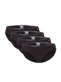 O'Neill Dames Bikini Slip 4-Pack Zwart - Maat M