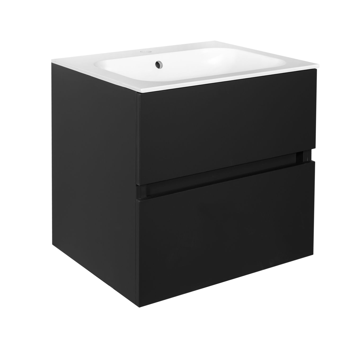 Best Design Onderkast best design splash black greeploos 60x56x47 cm 2 softclose laden mat zwart
