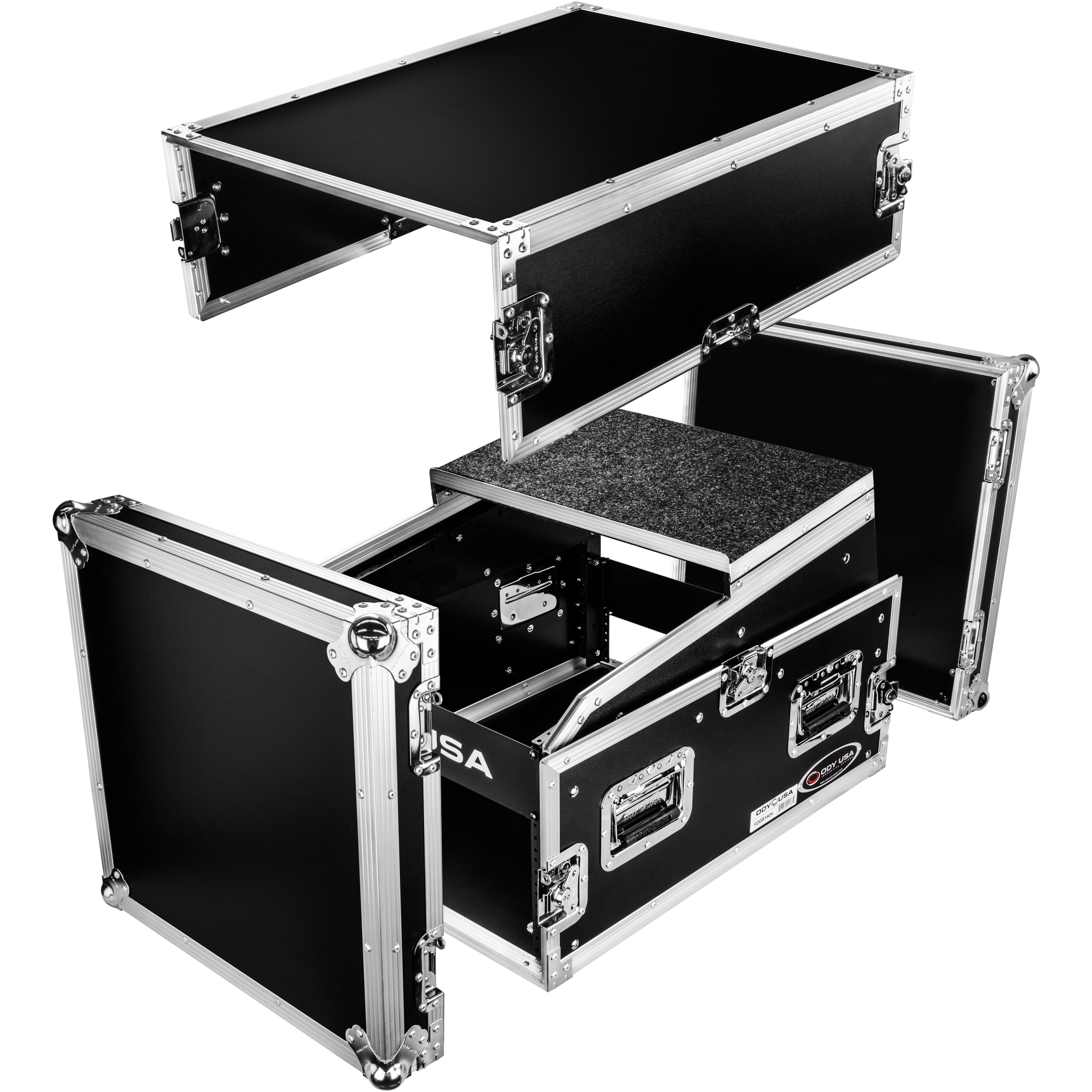 Odyssey FZGS1404 Pro Combo Rack Case met laptopplank