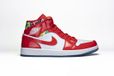 Nike Air Jordan 1 Mid Barcelona Sweater Red Patent - DC7294-600 - Größe 42