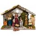 Crèche complète - 43 x 20 x 29 cm - avec 11 figurines de Noël - set de décoration de Noël