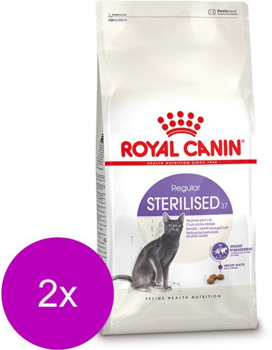 Royal Canin Fhn Sterilised 37 - Kattenvoer - 2 x 4 kg