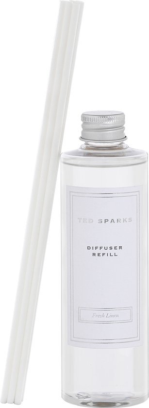 Ted Sparks - Geurstokjes Diffuser - Navulling - Fresh Linen