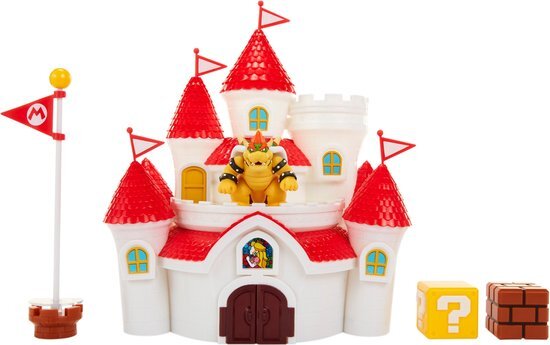 jakks paciffic Jakks Pacific - 58541-4l - Super Mario Castle Mushroom Kingdom Castle Speelfiguren set