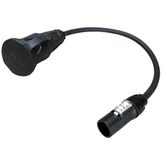 NWP NWP Adapter 0,5 m powerCON True1 stekker naar Schuko koppeling - 3x1,5 mm² - rubberen slang - NAC3MX-W