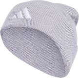 adidas Sportswear New Logo Beanie met Rand - Unisex - Grijs