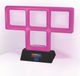 Mad Monkey Tetris - Neon lamp T - paars