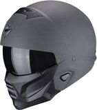 Scorpion Exo-Combat II Graphite Donkergrijs Jet Helmet - Helm