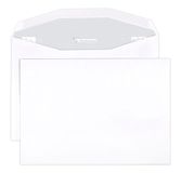 Clairefontaine 6982C - Doos met 500 witte enveloppen C5-162x229mm - Mechanische gegomde sluiting - 80g/m² - voor automatische vouw en insteekmachine